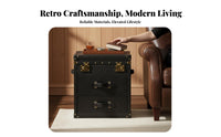 Suitcaseaesthetic End Table Vintage Design Bedside Storage Table British-in the design of