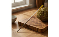 Durian Inspection Rod Stainless Steel Durian Testing Stick Farm Tool Rubber Tip Straight Shaft for Home Setting