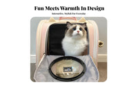Large Capacity Space Capsule Cat Carrier Breathable Space Capsule Pet Backpack Padded Straps for Travelers, Traveling, Outdoor, Vet Visits