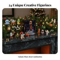 24 Pieces Hybrid Animal Toy Figures Creative Mixed Creatures Weird Creature Miniatures Imaginative Play Tiny Creatures Figurine Set for Fun Time