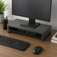 Metal Monitor Riser with Drawer Ergonomic Monitor Stand with Drawer Compact Desktop Storage Organizer Sturdy for Home Office