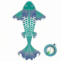 Streamlined Carp Kite Wide Fins Aquatic Kite Flowing Tail Flying Toy Sturdy