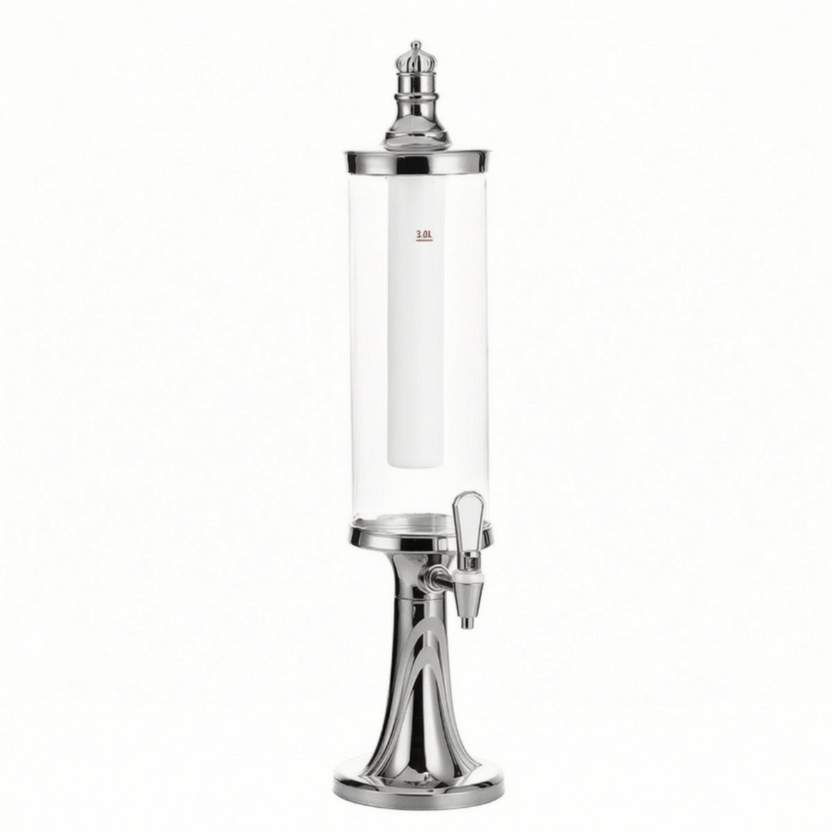 Tabletop Beer Dispenser with Ice Column Light-up Beverage Dispenser with Tap Clear Beer Dispenser Chilled for Hosts, Parties, Home Taverns, Game Nights