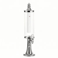 Tabletop Beer Dispenser with Ice Column Light-up Beverage Dispenser with Tap Clear Beer Dispenser Chilled for Hosts, Parties, Home Taverns, Game Nights