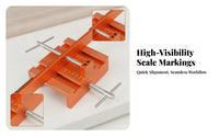 Adjustable Cabinet Door Drilling Jig Aluminum Alloy Cabinet Door Alignment Jig Threaded Rod Engraved Markings