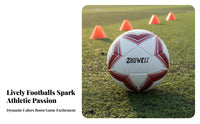Wear-Resistant Training Soccer Ball Burst-Proof Laminated Soccer Ball Long-Lasting for Teenagers, Adults, School Sports, Match Play