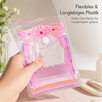 Soft Pastel Clear Ita Bag Coin Purse Keychain Mini Cosmetic Pouch for Students