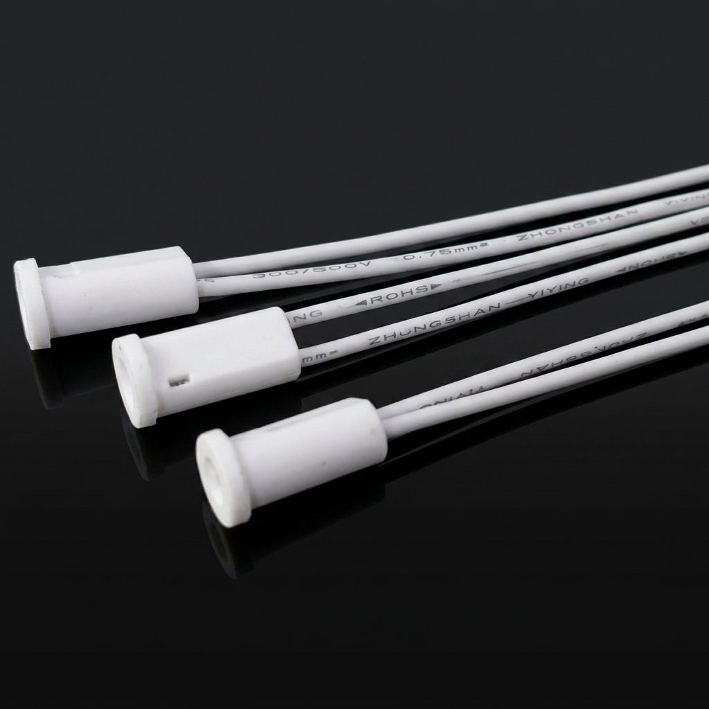 140mm Wire Length G4 Bulb Base for DIY Lighting, 0.5mm Wire Core Diameter with Silicone Wire Sheath, 12V Halogen LED Pin Base, Pack of 3 Sockets