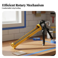 Rotating Caulk Revolving Barrel Caulking Labor-Saving Design Hand Tool for DIY Enthusiasts, Craftspeople, Window Sealing, Home Improvement, Lavatory