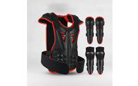 Vest with Elbow Pads and Knee Guards Padded Shielded Vest with Elbow and Knee Guards Lightweight Kids Shielded for Youngster, Riding