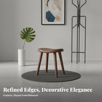 Artisan-Made Walnut Bench Versatile Use Wooden Stool Minimalist Design