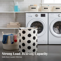 Washable Foldable Laundry Basket With Handles Large Dirty Clothes Basket Waterproof for College Students, Adults, Bedroom, Closet, Dorm Room
