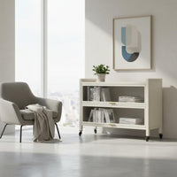Freestanding Storage Cabinet with Clear Doors Rust for Bedroom, Kids