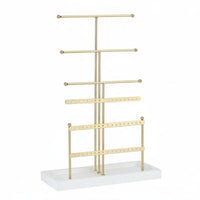 6-Tier Jewelry Stand Large Capacity Necklace and Earring Holder Necklace Holder with Tray Multi-Functional for Bedroom, Closet