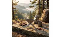 Titanium Folding Fire Fire Bowl Compact Foldable Fire Fire Bowl Lightweight Portable Cooker with Support Base Collapsible for Backpacking