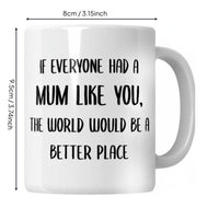 Mother's Day Mug Funny Quote Printed Message Cup for Mums