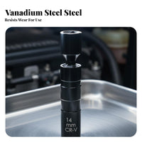 Long-Lasting CR-V Steel Swivel Ignition Plug Socket Resistant 3/8 Inch Drive Ignition Plug Remover Swivel Socket for Mechanics, DIYers, Engine Repair, Car Maintenance, Garage