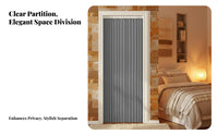Accordion Door Curtain No-Drill Installation Accordiondesign Divider for Renters