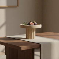Travertine Tray Modern Minimalist Marble Tray Unique Porous Texture Table Decor for Living Room, Guesthouse