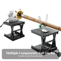 Automatic Rotation Fishing Rod Wrapping Machine Adjustable Speed & Direction Epoxy Resin Coating Machine Long-Lasting Quiet Drive Mechanism