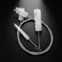 3 Pieces Brass Instrument Brush Stainless Steel Brush with Nylon Bristles Waterproof for Students, Rehearsal