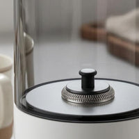 Electric Milk Frother White Base Milk Frother Compact Storage Beverage Mixer