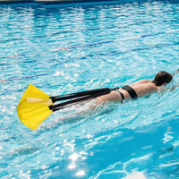 Long-Lasting Swim Parachute with Belt Lightweight Resistance Parachute Reinforced Gear Marine-Grade for Pool