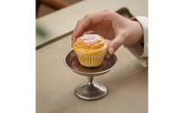 Dessert Cup Stainless Steel Dessert Dish with Stem Stemmed Ice Cream Bowl for Hosts, Caterers