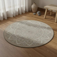 Round Meditation Rug Retro Style Round Floor Cushion Easy to Clean Meditation Floor Seat for Meditators