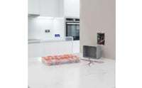 75 Pieces Wire Connector Assortment with Case Transparent 5 Conductor Connector Reusable Lever Wire Connectors for Junction Boxes, Lighting Projects