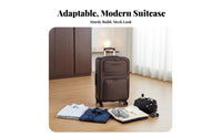 Soft-Sided Suitcase Large Capacity Softside Luggage Waterproof