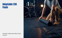 Foam Sponge Soundproof Mat, Vibration Dampening Pad for Subwoofer, Drum, Keyboard