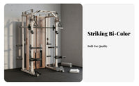 Complete Guide Machine Heavy Duty Multifunctional Strength Rack Adjustable Home Fitness System Rack for Bodybuilders, Athletes