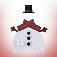 Porch Goose Outfit Winter-Themed Porch Goose Costume Plaid for Yard, Homeowners
