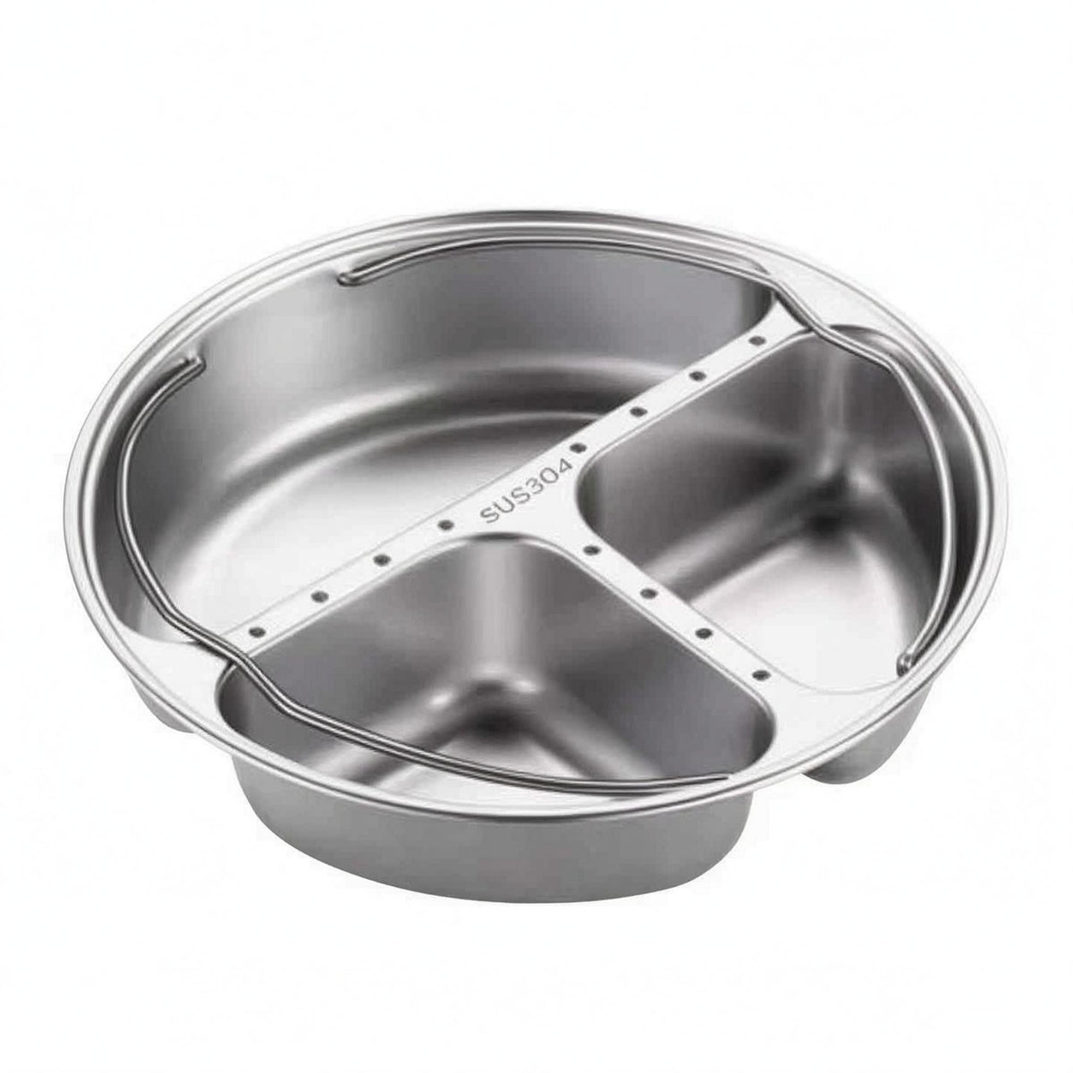 Integrated Lifting Handle Rice Cooker Steam Tray Raised Rim Stainless Steel Steam Tray Polished Silver Rice Cooker Steamer Insert Odorless