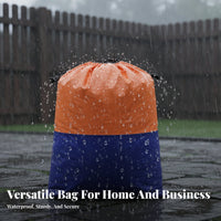 Large Drawstring Relocation Bag Water-Resistant Heavy Duty Relocation Bag Carry Handles Waterproof Utility Tote for Movers, Home Organizers, Dorm Room