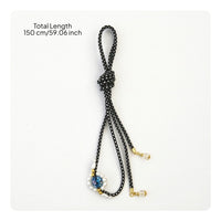 Decorative Braided Obi Tie with Bead Ornament Traditional Koshihimo Elegant Kimono Sash Easy to Wear for Festivals