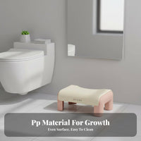 Toilet Squatting Stool Anti-Slip Bathroom Accessory Ergonomic Design for grown-ups