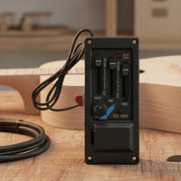 3-Band Acoustic Guitar Pickup Active Guitar Pickup with Preamp Panel-Mount Onboard Equalizer Volume Control for Guitarists, Luthier, Stage, Diy Project