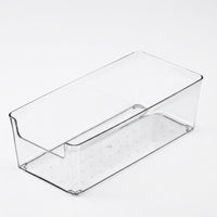 Drawer Organizer with Dividers, Stackable Rectangular Clear Storage Tray, Cosmetics for Office Boxes for Shelves