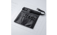 Makeup Waist Bag with Brush Pockets Adjustable Makeup Brush Waist Belt Portable Cosmetic Holder with Belt Strap for Photoshoots, Travel