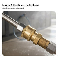 Brass Construction Pressure Washer Wand with Ball Valve Anti 1/4 Inch Quick Connect Spray Lance Leak Proof