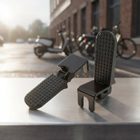 Foldable Bike Rear Pedal Featuring a U-Slot Slot Long-Lasting Rear Foot Pedal Safe Footrest Space-Saving for Passengers