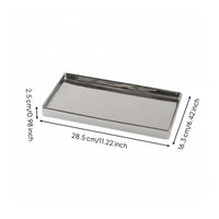 Pewter Ceramic Tray Luxury Nordic Aesthetic Storage Plate Elegant Design Ceramic Vanity Tray for Dresser, Washroom, Entryway