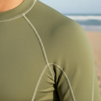 UPF 50+ Sun safeguard.5mm Neoprene Aquatic Shirt High Elasticity Men's Thermal Swim Shirt Quick-Drying Rash Guard Chlorine Resistant for Paddleboarding