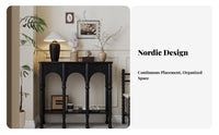 French & fashion Narrow side table Slim silhouette Narrow Entryway Stand Floor-Standing Household Furniture Space Saving for Interior Design lovers, Homeowners, Apartment Dwellers, Living Room, Hallway, Foyer, Bedroom