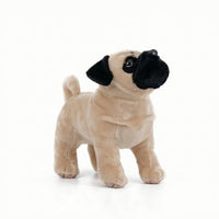 Pug Dog Stuffed Toy Standing Pug Stuffed Soft Cuddly for Children, Playroom, Bedroom