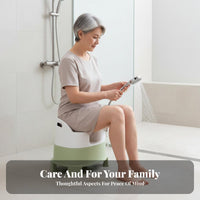Japanese design Non-Slip Bathing Seat With Drainage Holes Shower Chair Lightweight & Portable Bath Bench sturdyDuty for Pregnant Women, Disabled Individuals, People Recovering from Surgery, Bathtub, Inside Tub