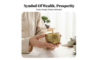 Chinese Yuan Bao Housewarming Gift Chinese Wealth Ingot Miniature Gold Ingot Substantial Golden Ingot Statue for Office