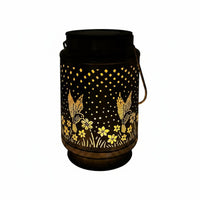 Waterproof Hummingbird Solar Lantern Warm Light Hummingbird Garden Lantern for Patio